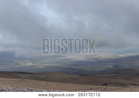 View On The Strato Vulcano Cotopaxi, Ecuador