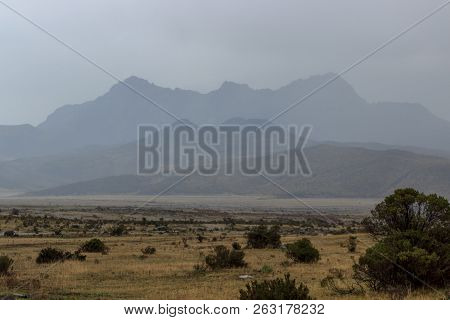 View On The Strato Vulcano Cotopaxi, Ecuador