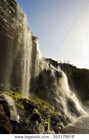 Waterfall Of Hacha In Canaima - Venezuela
