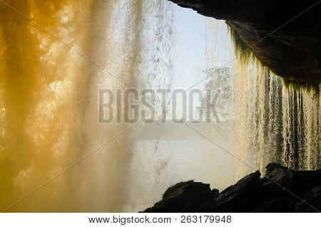 Waterfall Of Hacha In Canaima - Venezuela