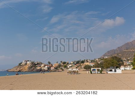 Playa De Bolnuevo Beach Near Mazarron Murcia Spain