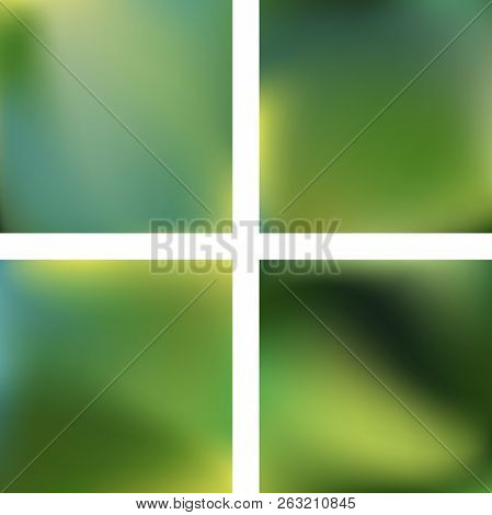 Abstract Green Blurred Background. Vector Illustration. Modern Geometrical Backdrop. Abstract Templa
