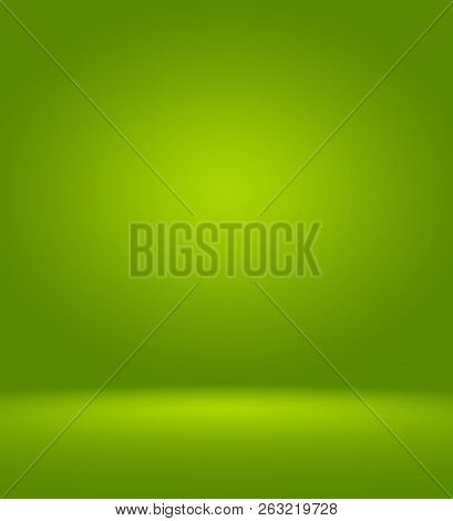 Abstract Blur Empty Green Gradient Studio Well Use As Background, Website Template, Frame, Business 