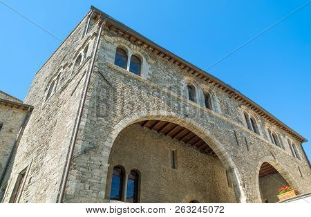 Italy, Anagni, View Of The Facade Of Rhe Bonifacio  Viii Palace