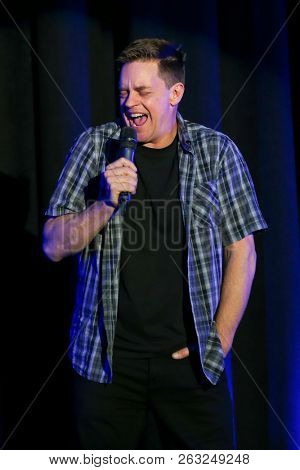 HUNTINGTON, NY - OCT 13: Comedian Jim Breuer performs at the Paramount on October 13, 2018 in Huntington, New York.