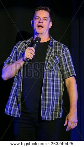 HUNTINGTON, NY - OCT 13: Comedian Jim Breuer performs at the Paramount on October 13, 2018 in Huntington, New York.