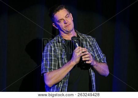 HUNTINGTON, NY - OCT 13: Comedian Jim Breuer performs at the Paramount on October 13, 2018 in Huntington, New York.