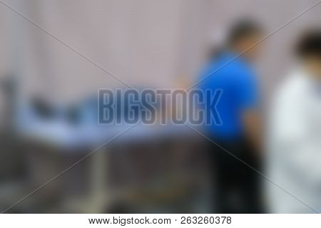 Cadio Ankle Vascular Index, Cavi Measurement. Blurry Background