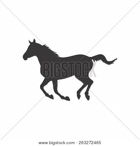 Horse Icon,black Horse Silhouette,horse Vector,eps 10 Isolated On White Background For For Graphics,