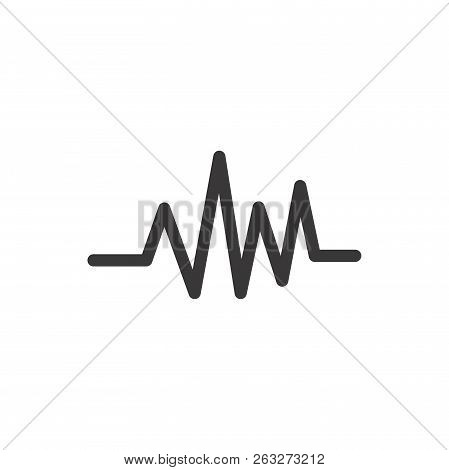 Heartbeat Icon,cardiogram Icon,pulse Icon Isolated On White Background,rhythm Icon