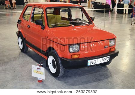 1981 Fiat 126-p On Display At The 2018 International Auto Show At The Miami Beach Convention Center 