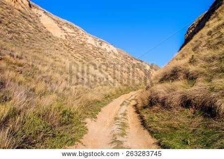 Image Of A Dirt Road In The Clay Mountains Of Stanislav