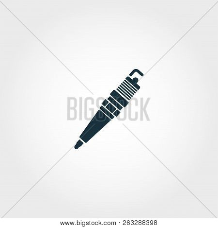 Sparking-plug Icon. Premium Quality Element Illustration From Car Parts Collection. Sparking-plug Mo