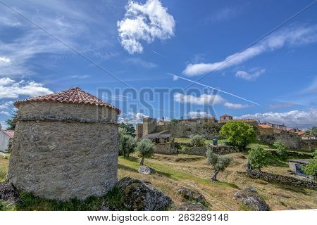 View Of The Historic Village Of Castelo Mendo In Portugal
