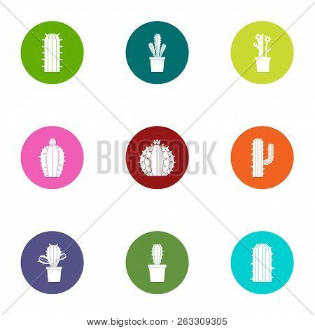 Thorn Icons Set. Flat Set Of 9 Thorn Vector Icons For Web Isolated On White Background