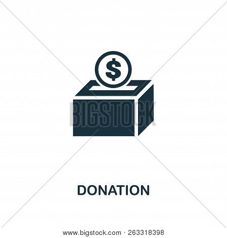 Donation Icon. Premium Style Design From Crowdfunding Icon Collection. Ui And Ux. Pixel Perfect Dona