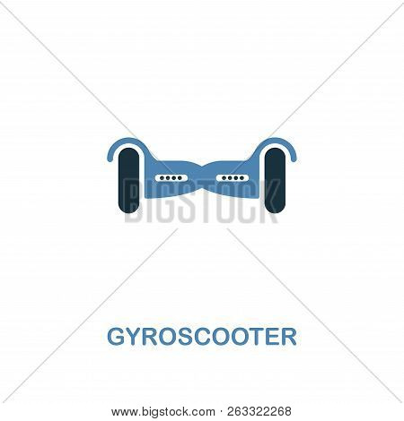Gyroscooter Icon In Two Colors Design. Premium Style From Smart Devices Icon Collection. Ui. Illustr