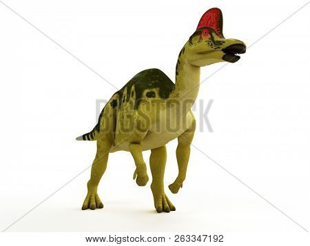 3d rendered illustration of a Hadro Corythosaurus