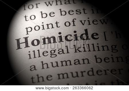 Fake Dictionary, Dictionary Definition Of The Word Homicide