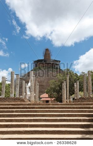 Abhayagiri dágobou, Anuradhapura, Srí Lanka