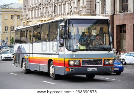 Moscow, Russia - June 2, 2013: Touristic Coach Bus Man 292frh In The City Street.