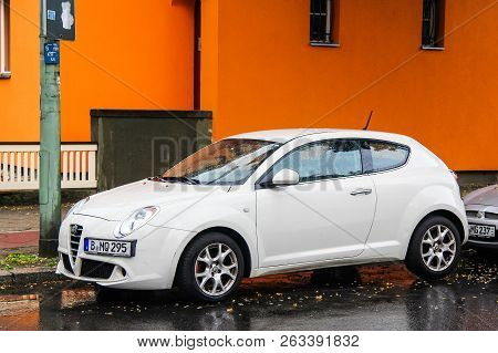 Berlin, Germany - September 10, 2013: Motor Car Alfa Romeo Mito In The City Street.