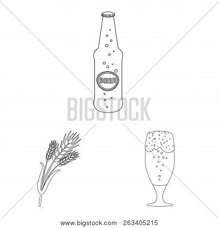 Vector Illustration Of Pub And Bar Symbol. Set Of Pub And Interior Stock Vector Illustration.