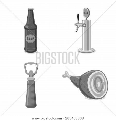 Vector Design Of Pub And Bar Symbol. Collection Of Pub And Interior Vector Icon For Stock.