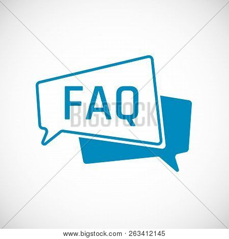 Faq. Frequently Asked Question As Speech Bubble Icon. Element Of Web Icon For Mobile Concept And Web