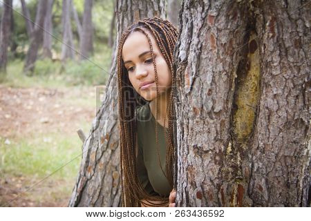 Young And Beautiful Girl With Braided Hair