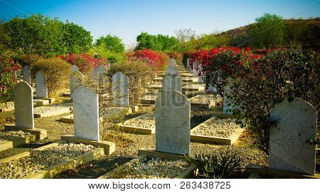 Graves Of The Italian Martyre At The Italian Cemetary - 08 March 2011 Keren, Eritrea