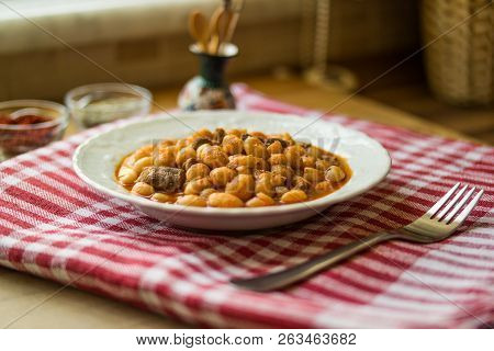 Baked Beans / Kuru Fasulye / Turkish Food.