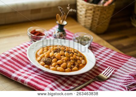 Baked Beans / Kuru Fasulye / Turkish Food.