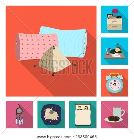 Vector Illustration Of Dreams And Night Icon. Collection Of Dreams And Bedroom Stock Vector Illustra