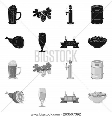 Vector Design Of Pub And Bar Symbol. Set Of Pub And Interior Stock Vector Illustration.