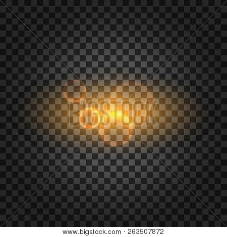 Vector Transparent Sunlight Special Lens Flare Light Effect. Vector Stock Illustration.