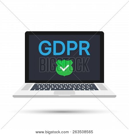 General Data Protection Regulation - Gdpr Isometric Concept. Vector Stock Illustration.