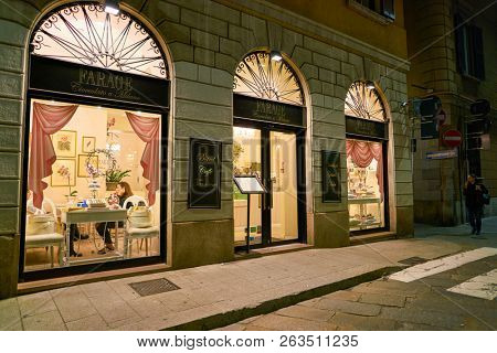 MILAN, ITALY - CIRCA NOVEMBER, 2017: Farage cafe in Milan. Milan is a city in northern Italy.
