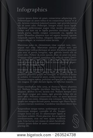Black And White Infographics With Paragraph