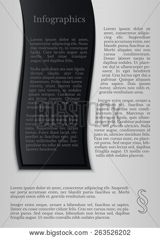 Black And White Infographics With Paragraph