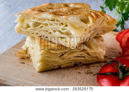 Su Boregi / Turkish Patty With Tomatoes.