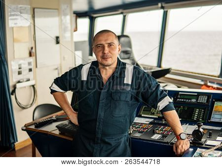 Marine Navigational Officer Or Chief Mate On Navigation Watch