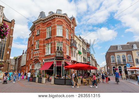 Buildings At The City Square In Roermond, Netherlands