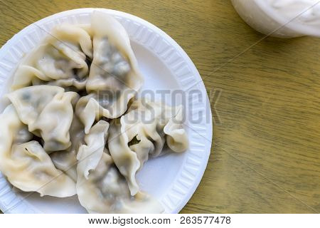Freshly Steamed Chinese Homemade Pork Dumplings