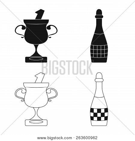Vector Design Of Car And Rally Logo. Collection Of Car And Race Stock Vector Illustration.