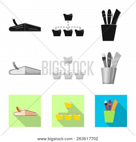 Vector Design Of Education And Learning Sign. Collection Of Education And School Stock Symbol For We