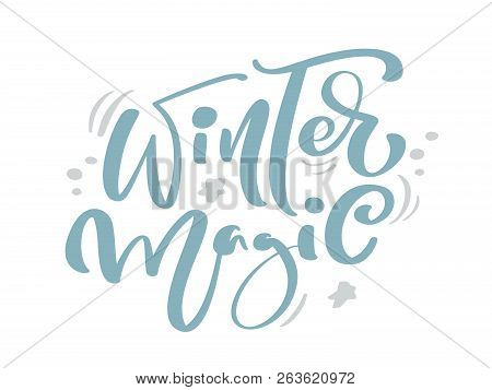 Winter Magic Blue Vector Photo Free Trial Bigstock