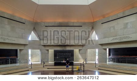 Washington Dc, Usa - September 4, 2018: Internal View Of The Holocaust Memorial Museum In Washington