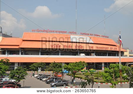 Bangkok - October 12, 2018 : Bangkok Bus Terminal Chatuchak  (mochit Bus Terminal)  Bangkok Bus Term