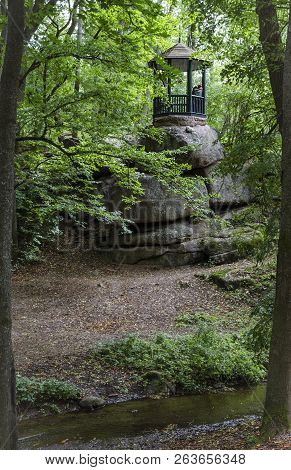 Beautiful Altanka In The Park On The Rocks